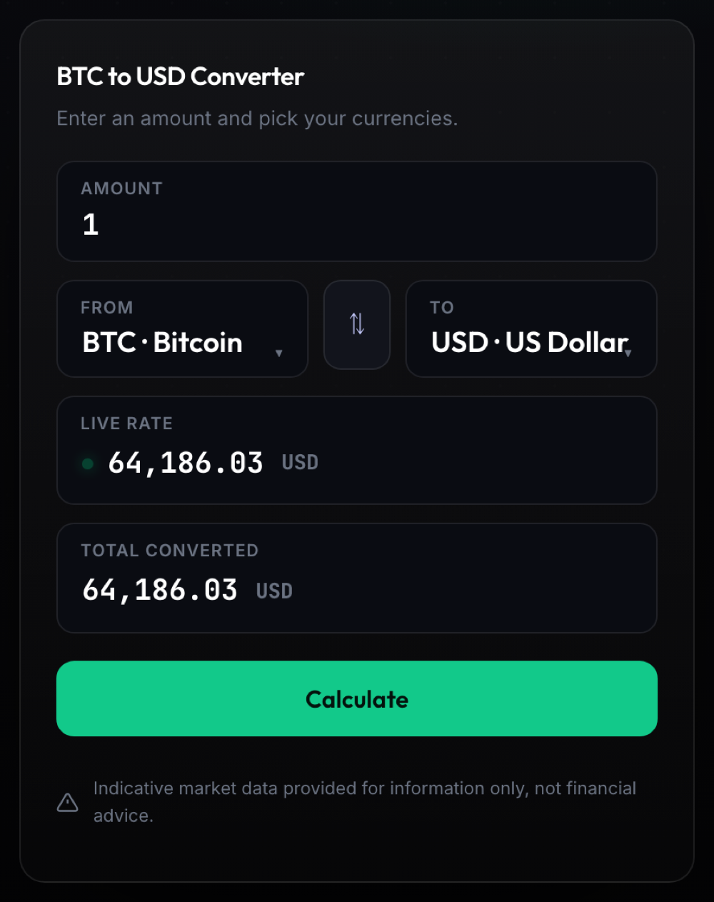 The 1 Trade Market Converter